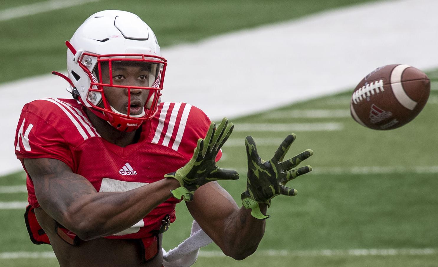Nebraska football practice, 4.17